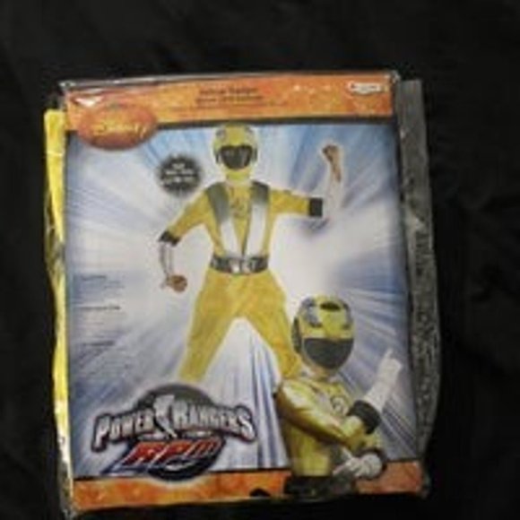 Power Ranger Yellow RPM Child Costume Large 10-12 NEW - Picture 3 of 7
